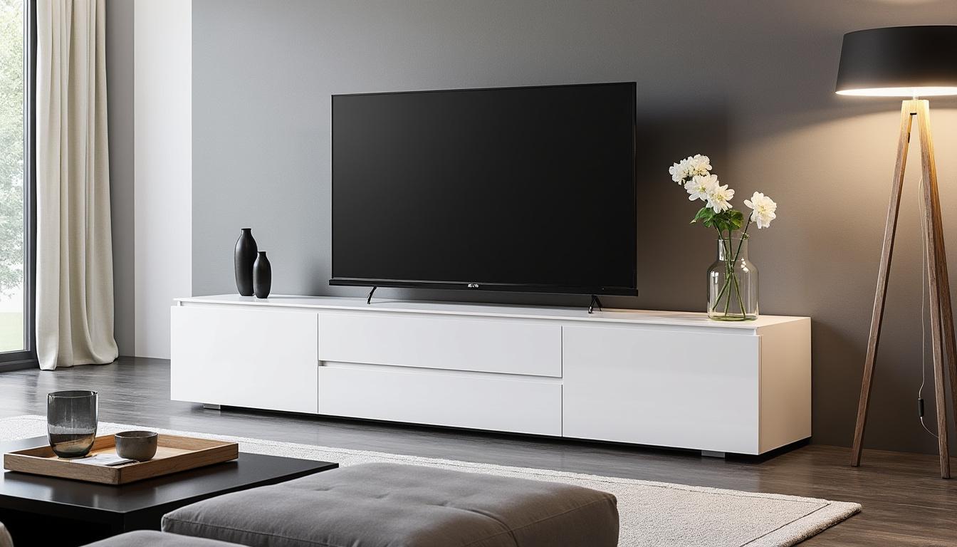 découvrez comment associer votre meuble tv design blanc laqué cavalli avec d'autres éléments pour créer une ambiance élégante et harmonieuse dans votre intérieur. inspirez-vous de nos conseils déco pour un agencement réussi et une décoration moderne.