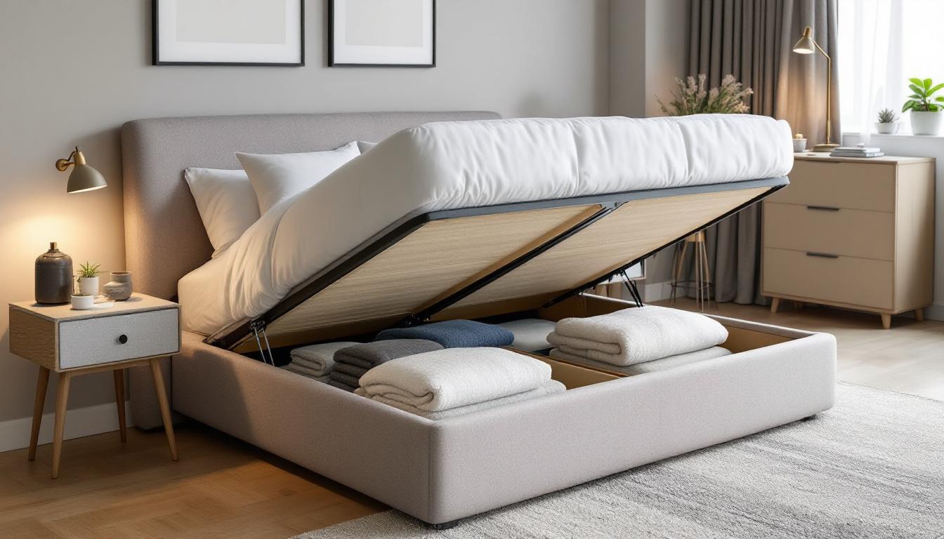 découvrez les avantages d'un lit coffre pas cher, idéal pour optimiser l'espace dans les petits logements tout en offrant un rangement pratique et un confort optimal.