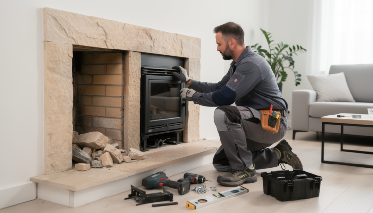 Transformer une cheminée à foyer ouvert en foyer fermé : gain esthétique et thermique assuré