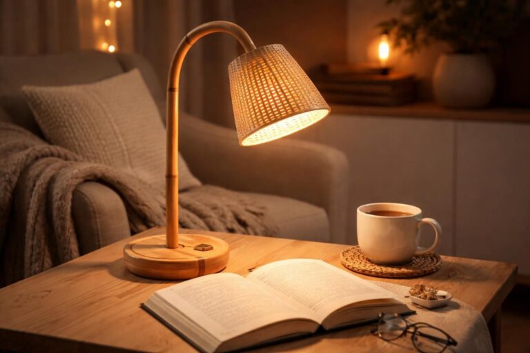 Lampe de lecture en bambou : l&rsquo;accessoire indispensable pour vos soirées