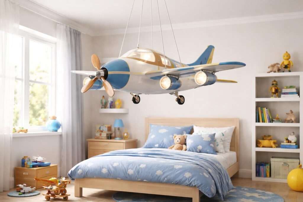 Lustre avion pour chambre de garçon : notre sélection de modèles originaux