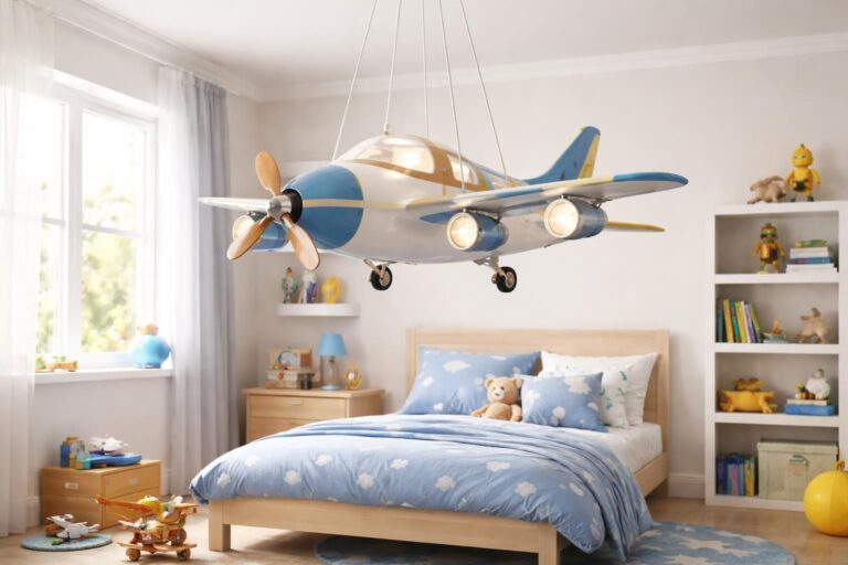 Lustre avion pour chambre de garçon : notre sélection de modèles originaux