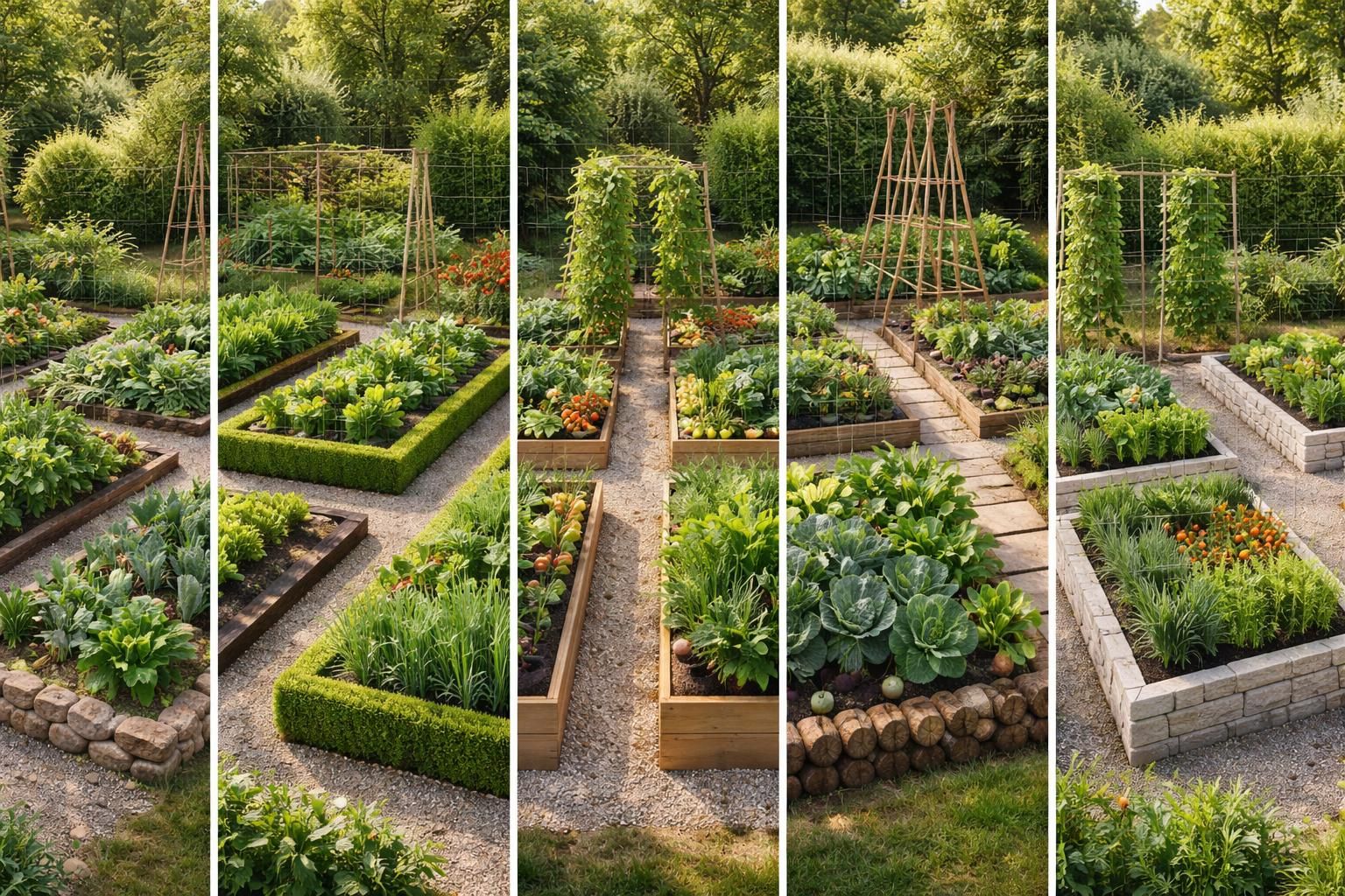 découvrez 5 solutions esthétiques pour délimiter et structurer votre potager, alliant praticité et élégance pour sublimer vos plantations.