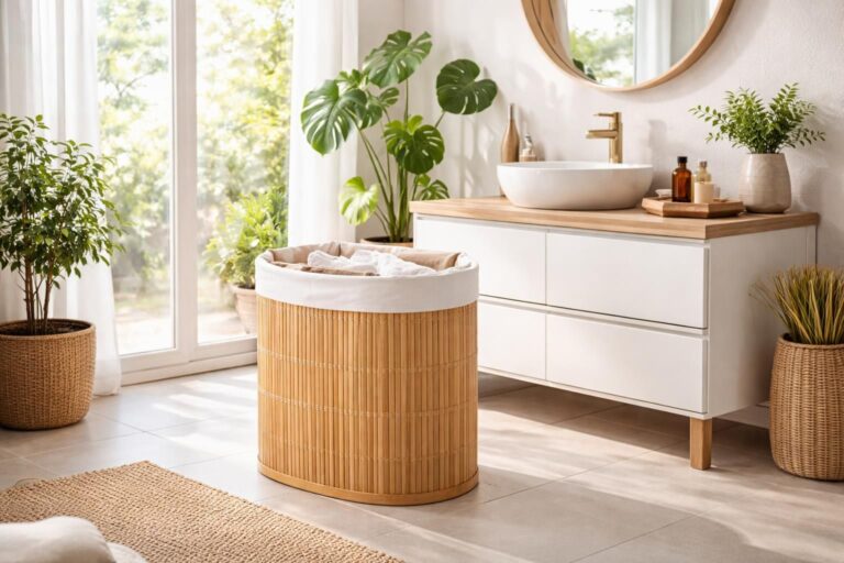 Pourquoi adopter une panière à linge en bambou dans sa salle de bain ?