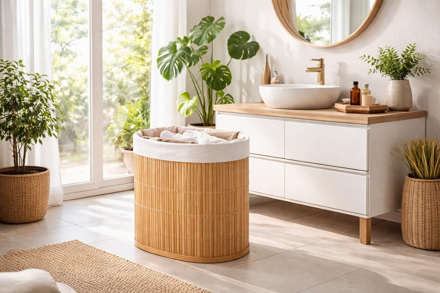 découvrez les avantages d'adopter une panière à linge en bambou dans votre salle de bain : esthétique, écologique et pratique pour un intérieur organisé et naturel.