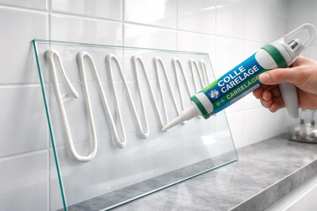 Quelle colle pour fixer une crédence sur du carrelage sans tout casser ?