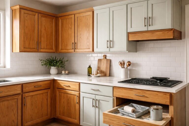 Transformation d&rsquo;armoires de cuisine en bois : rénover sans tout changer