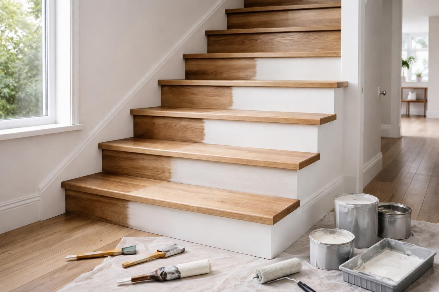 découvrez comment transformer un escalier en bois en un modèle moderne grâce à nos astuces de peinture simples et efficaces. apportez une touche contemporaine à votre intérieur facilement.
