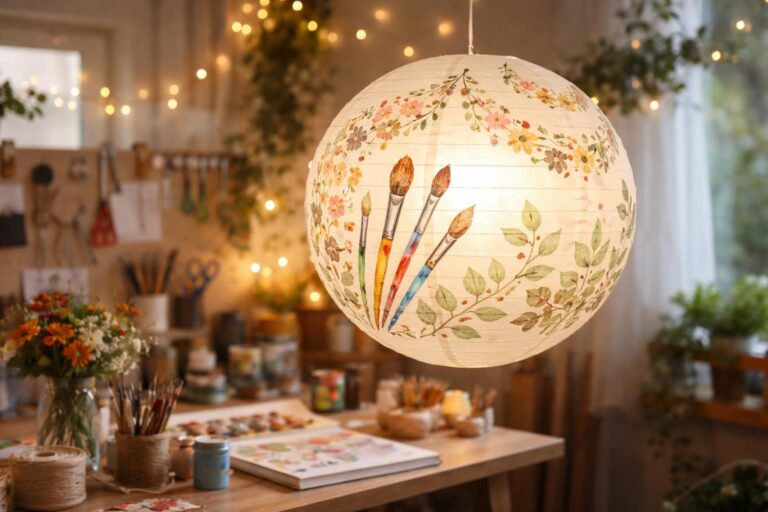 Customiser une boule chinoise en papier : nos idées pour un luminaire unique