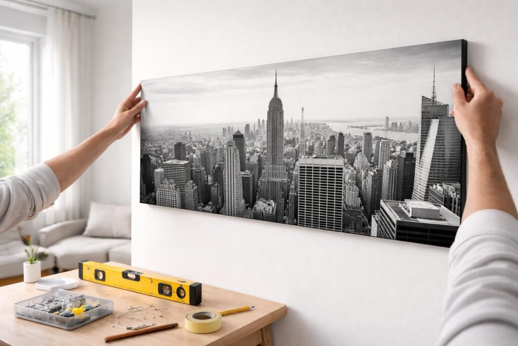 Déco murale : comment poser un panoramique New York sur un pan de mur