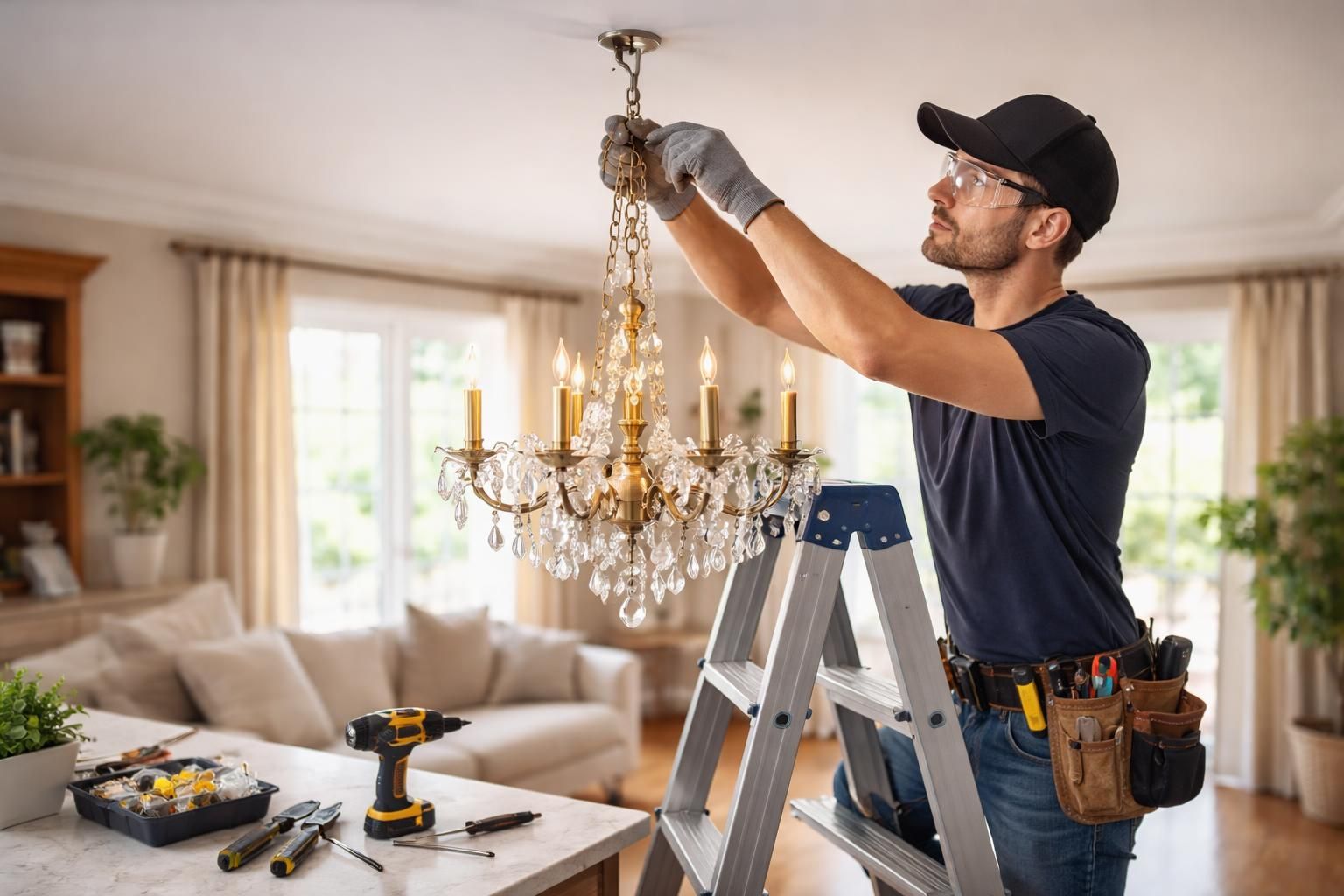 découvrez comment installer un lustre en toute sécurité en fixant un crochet au plafond grâce à notre guide étape par étape, pour un éclairage élégant et sécurisé.