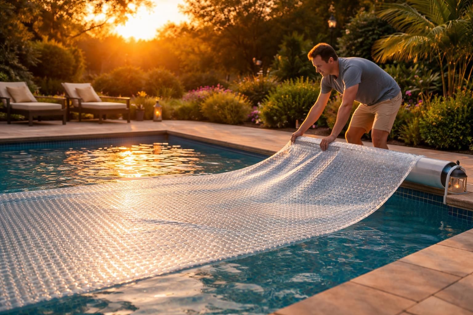 découvrez le meilleur moment pour mettre votre bâche à bulles sur votre piscine afin de maximiser la chaleur et profiter d'une eau plus chaude plus longtemps.