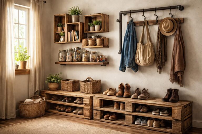 Rangement récup : comment organiser sa maison avec des objets détournés