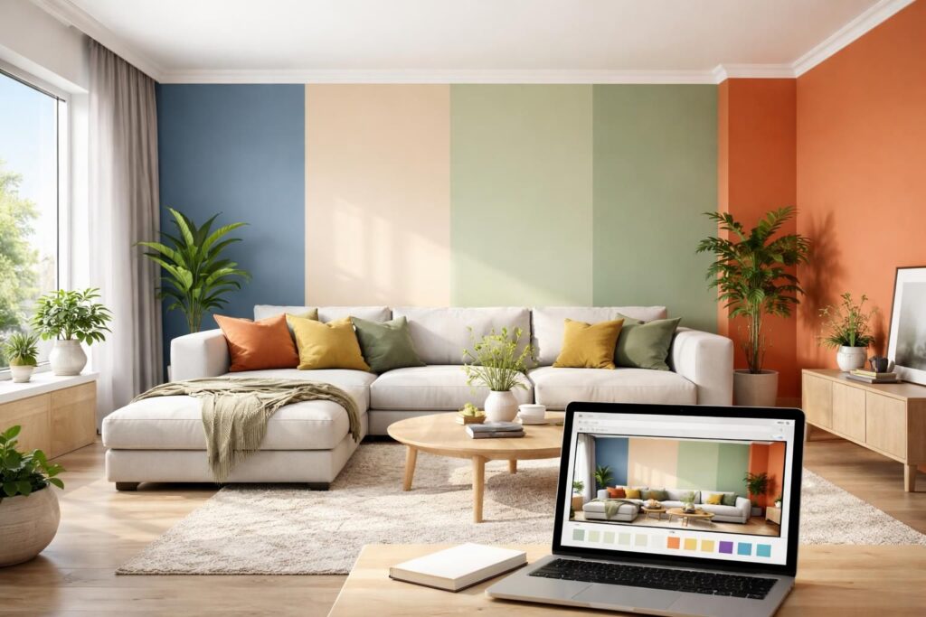 Simulateur de peinture gratuit : testez vos couleurs d&rsquo;intérieur en un clic