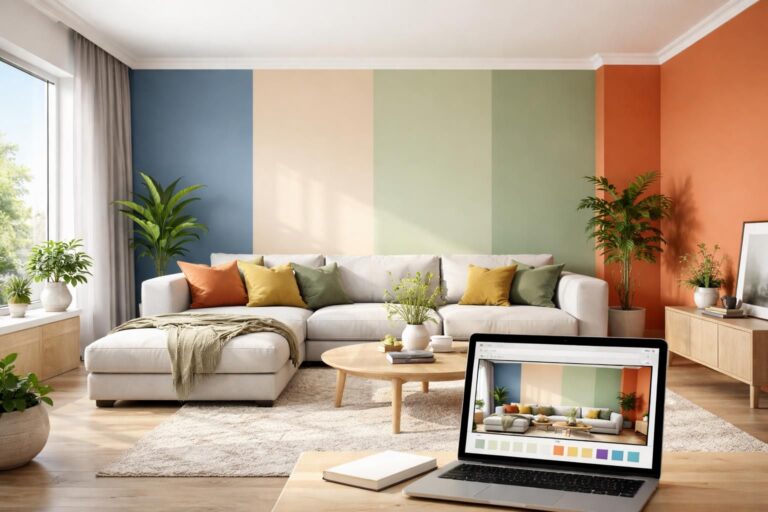 Simulateur de peinture gratuit : testez vos couleurs d&rsquo;intérieur en un clic