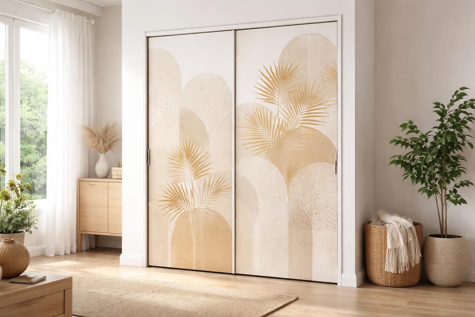 découvrez comment les stickers pour portes de placard peuvent transformer et relooker votre rangement facilement et à petit prix.