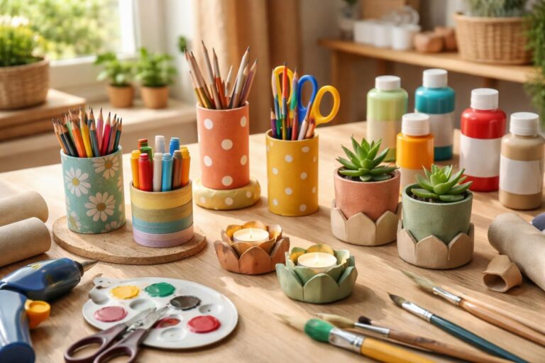 Tuto déco récup : que faire avec des rouleaux de papier toilette ?