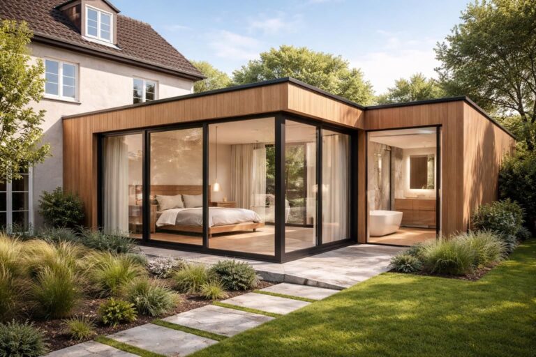 Faire une extension de maison pour chambre et salle de bain