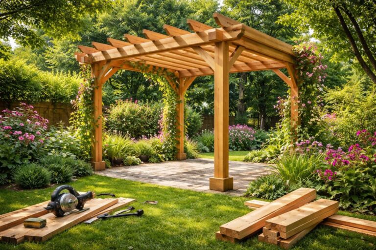 Faire une pergola en bois soi-même : le guide complet pour votre jardin