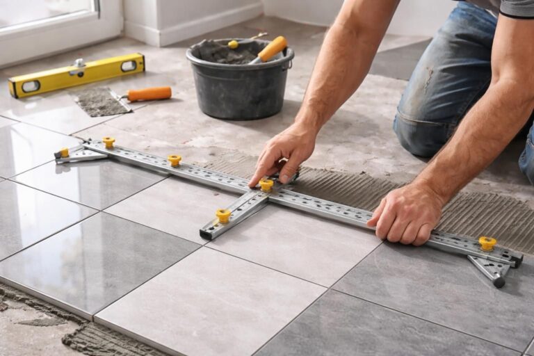 Utiliser une pige carrelage pour poser ses carreaux parfaitement